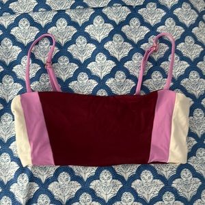 L Space pink bikini top!!